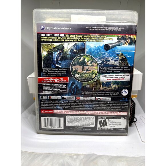 Sniper Ghost Warrior PS3 Game In Case With Manual Mature 17 Action Preowned Fun - Picture 2 of 3